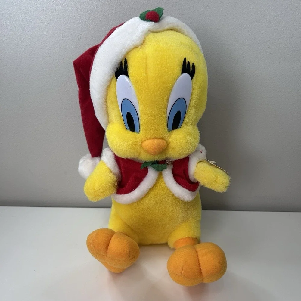 Play By Play Christmas Looney Tunes Tweety Bird Plush Stuffed‎ 1999 Vintage